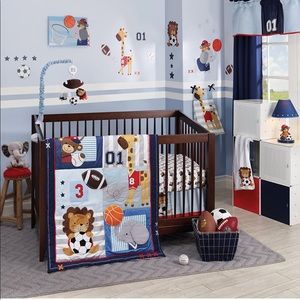 Lambs&Ivy Future All-Star 4-piece crib bedding set
